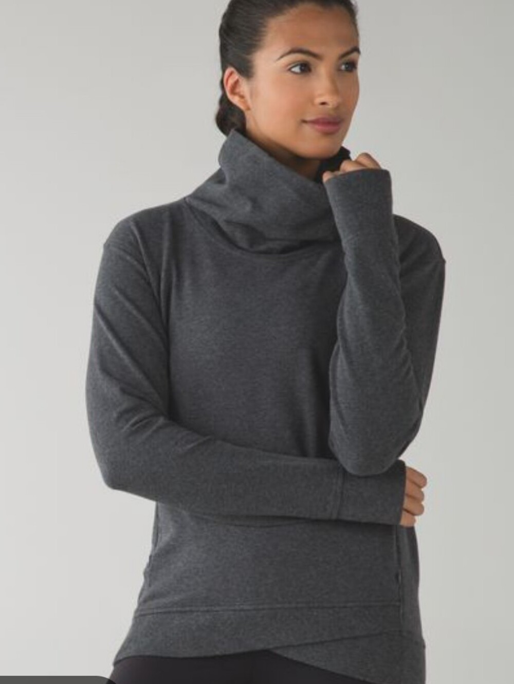 Lululemon On The Double Charcoal Gray Women's Pullover | Size Small
